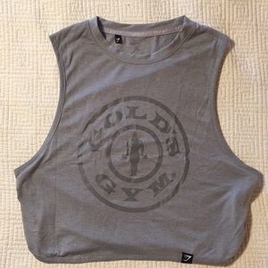 Gymshark LE Gold’s Gym Crop Top